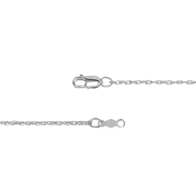 1.25 mm Rope Chain Necklace With Lobster Clasp