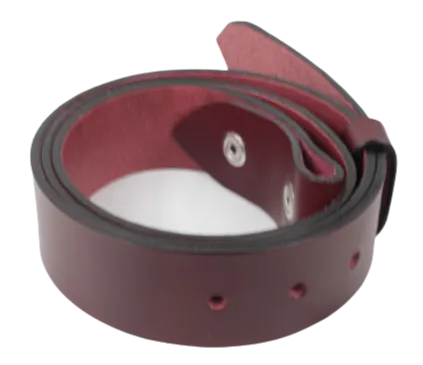 1.75 Inch (45mm) Burgundy Belt Strap for Removable Buckles