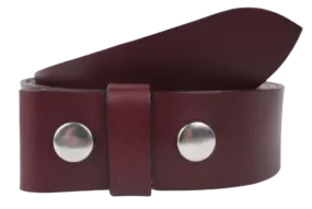 1.75 Inch (45mm) Burgundy Belt Strap for Removable Buckles