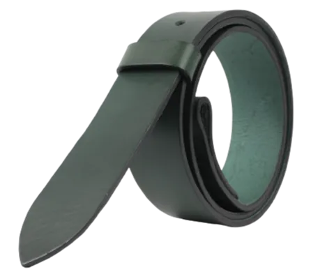 1.75 Inch (45mm) Green Belt Strap for Removable Buckles Chicago Screws