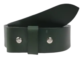 1.75 Inch (45mm) Green Belt Strap for Removable Buckles Chicago Screws