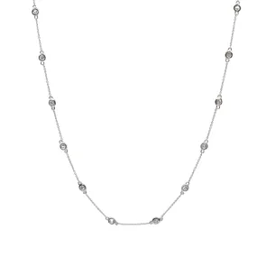 18K White Gold Diamond Necklace - 20765903
