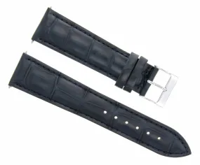 18MM LEATHER WATCH STRAP BAND FOR BREITLING BRACELET PILOT NAVITIMER DARK BLUE