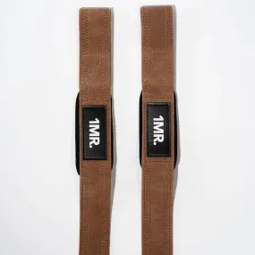 1MR 'OG Brown Leather' Lifting Straps