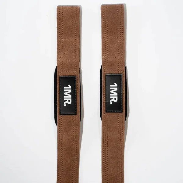 1MR 'OG Brown Leather' Lifting Straps