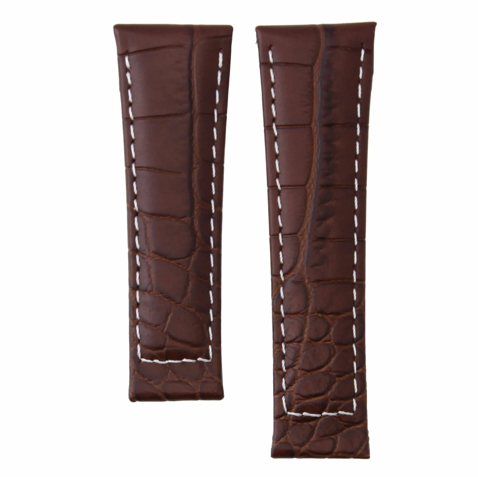 20MM CROC LEATHER WATCH BAND STRAP FIT FOR ROLEX DAYTONA ENDPIECES SHORT MEDIUM