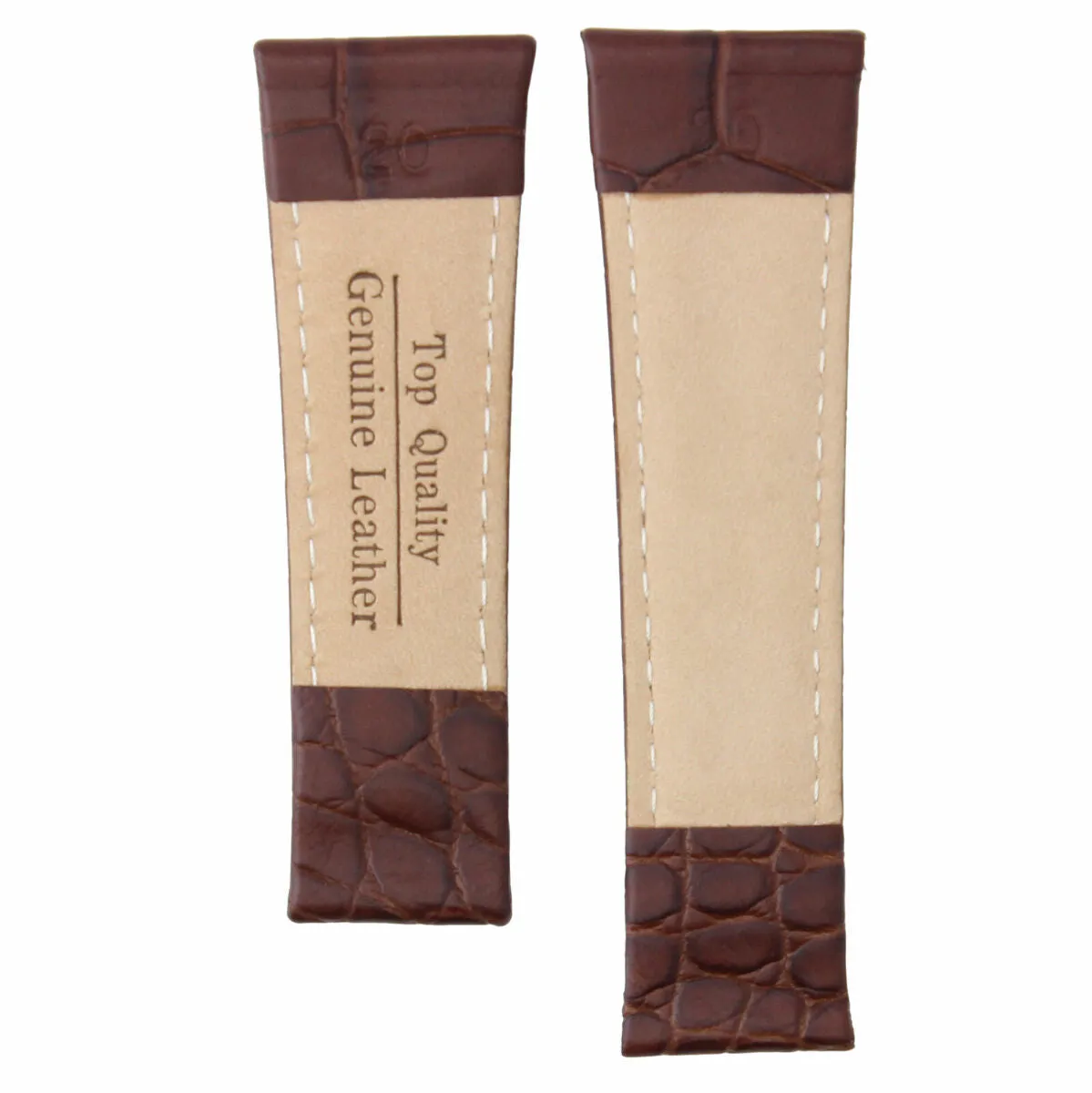 20MM CROC LEATHER WATCH BAND STRAP FIT FOR ROLEX DAYTONA ENDPIECES SHORT MEDIUM