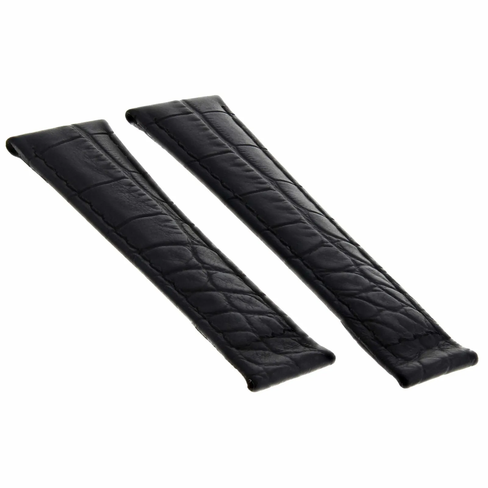 20MM CROC LEATHER WATCH BAND STRAP FIT FOR ROLEX DAYTONA ENDPIECES SHORT MEDIUM
