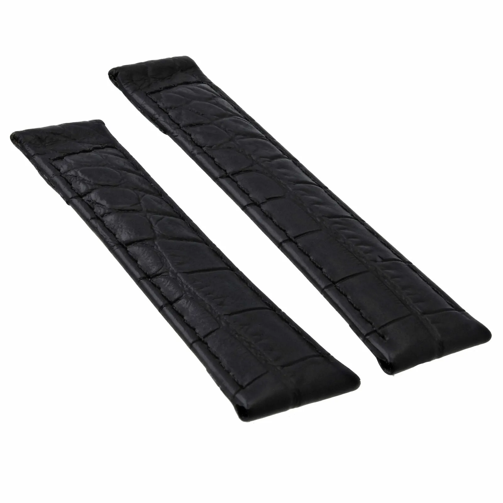 20MM CROC LEATHER WATCH BAND STRAP FIT FOR ROLEX DAYTONA ENDPIECES SHORT MEDIUM