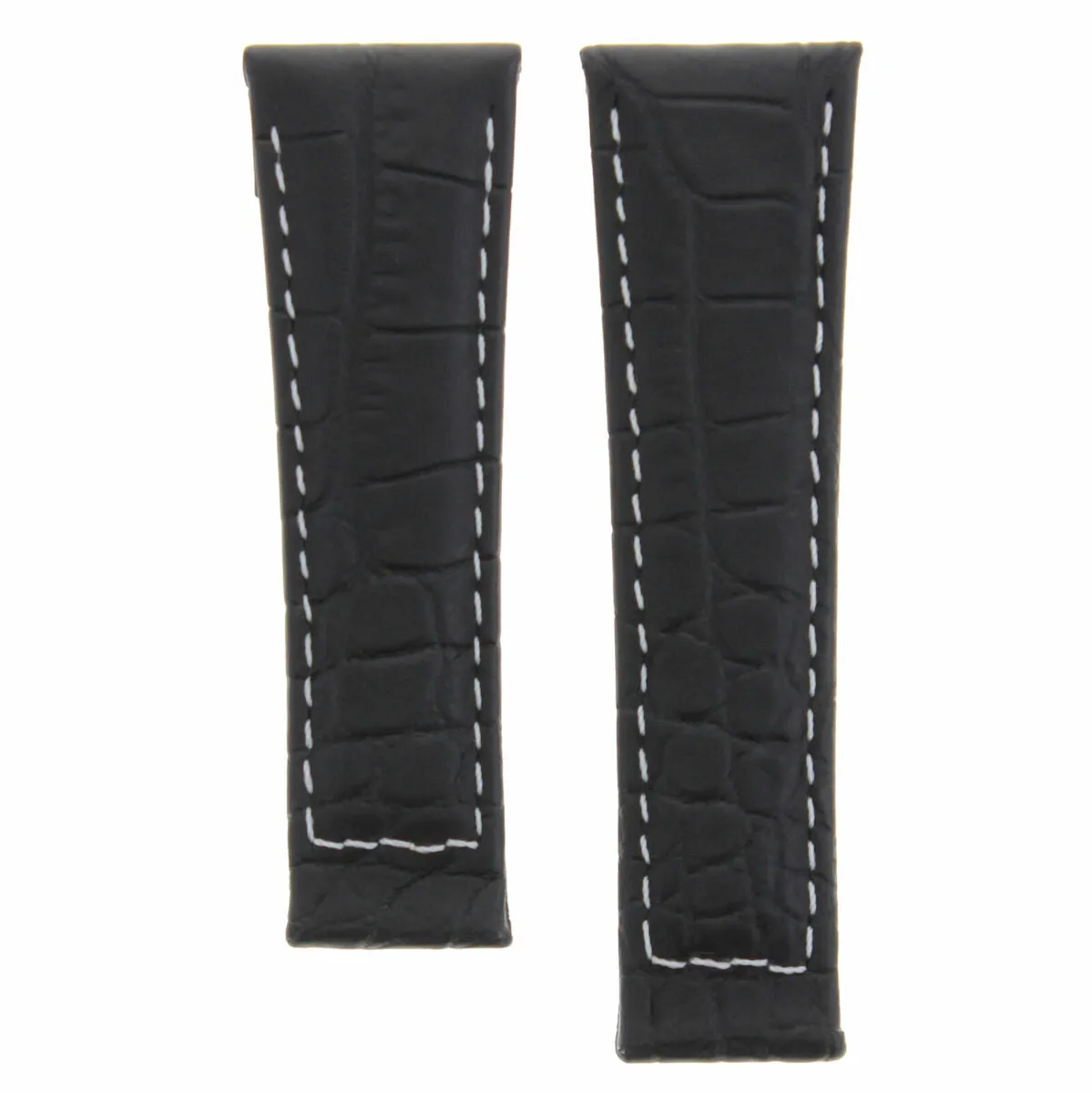 20MM CROC LEATHER WATCH BAND STRAP FIT FOR ROLEX DAYTONA ENDPIECES SHORT MEDIUM