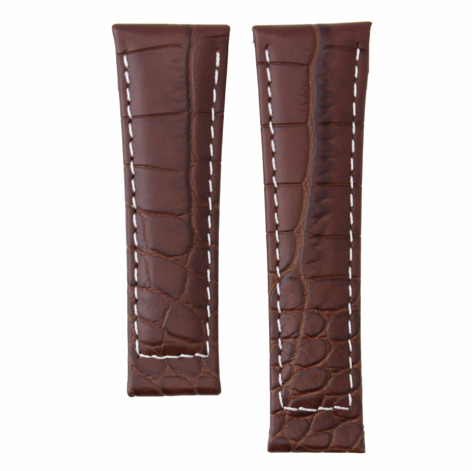 20MM CROC LEATHER WATCH BAND STRAP FIT FOR ROLEX DAYTONA ENDPIECES SHORT MEDIUM