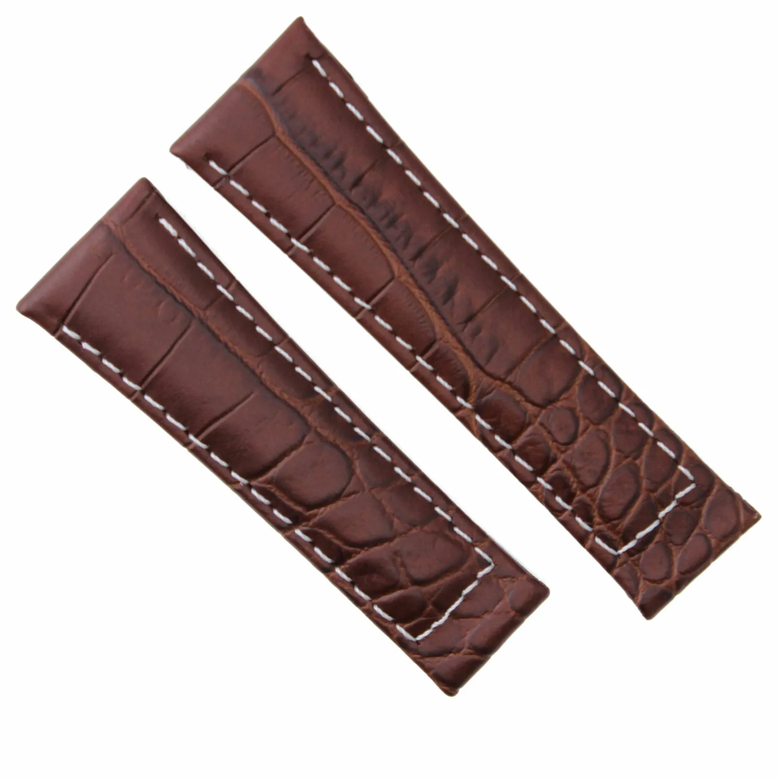 20MM CROC LEATHER WATCH BAND STRAP FIT FOR ROLEX DAYTONA ENDPIECES SHORT MEDIUM