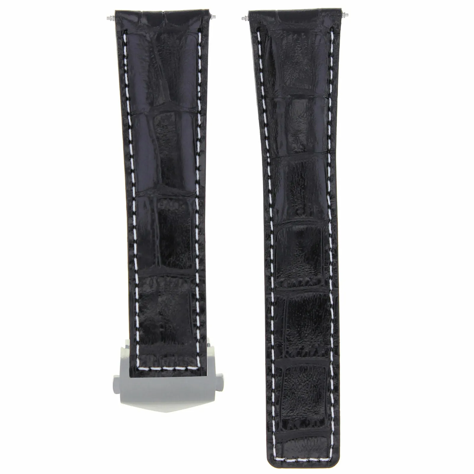 20MM LEATHER BAND STRAP FOR TAG HEUER CARRERA CHRONO BLACK WS FIT FC5037-39-40