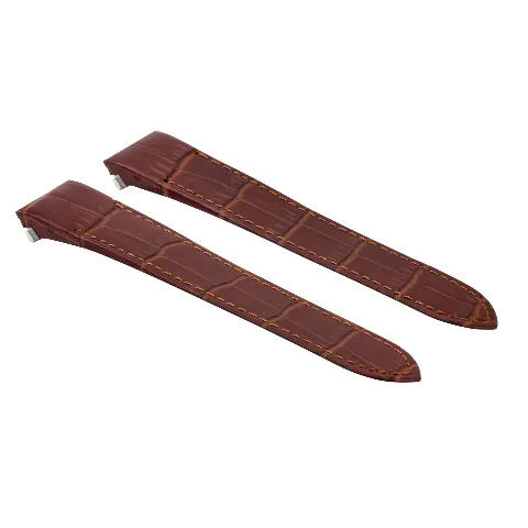 20MM LEATHER WATCH STRAP BAND FOR CARTIER ROADSTER QUICK RELEASE BROWN TOP QLY