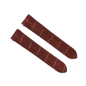 20MM LEATHER WATCH STRAP BAND FOR CARTIER ROADSTER QUICK RELEASE BROWN TOP QLY