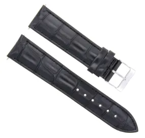 20MM LEATHER WATCH STRAP BAND FOR MENS PATEK PHILLIPE WATCH BRACELET BLACK