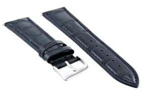 22MM LEATHER WATCH BAND STRAP FOR CITIZEN ECO DRIVE BLUE ANGEL WATCH DARK BLUE