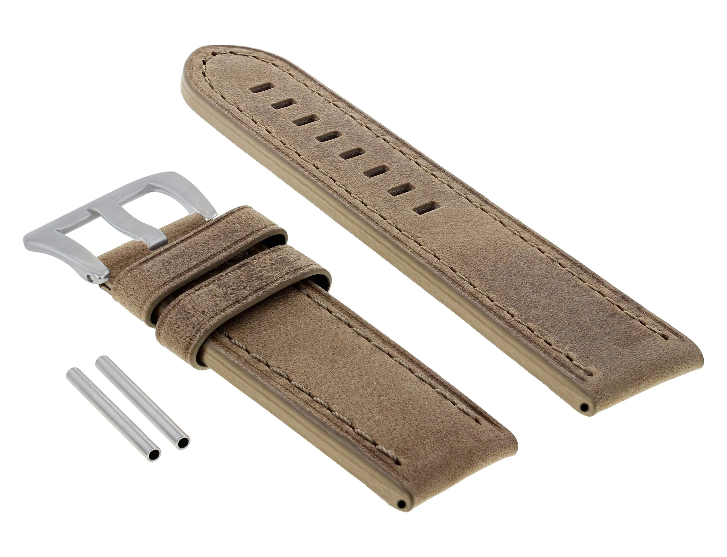 24MM COW LEATHER STRAP WATCH BAND FOR PANERAI LUMINOR MARINA RADIOMIR SAND SDS