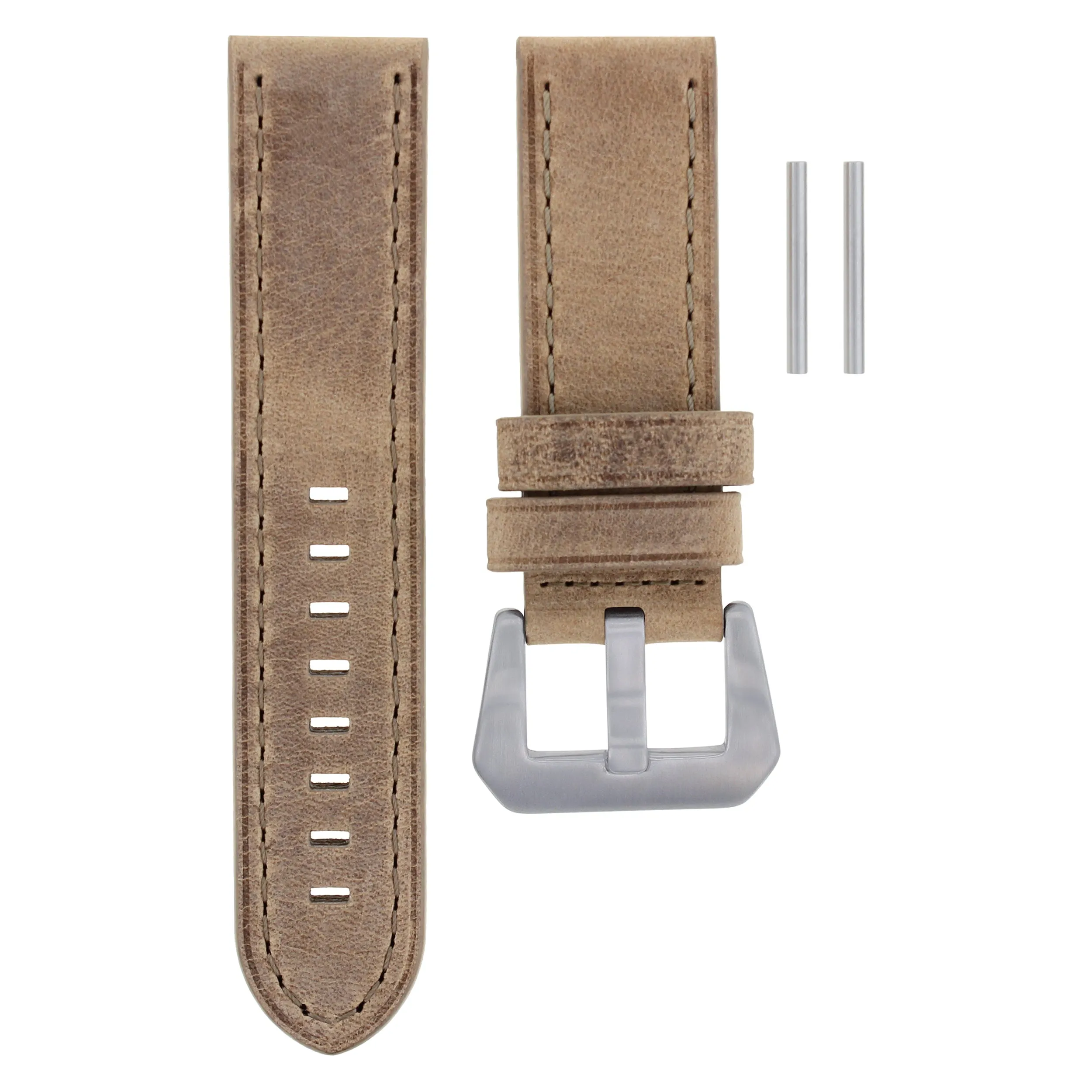 24MM COW LEATHER STRAP WATCH BAND FOR PANERAI LUMINOR MARINA RADIOMIR SAND SDS