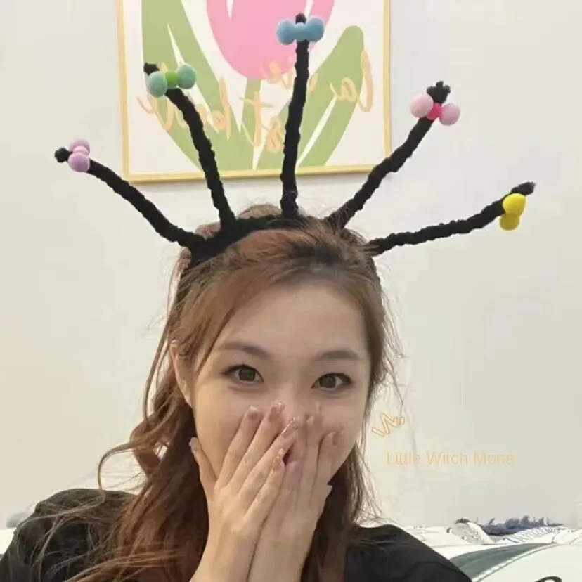 2x Halloween Xmas Christmas Gifts Decoration Cute Bow Headband Little Devil Headwear