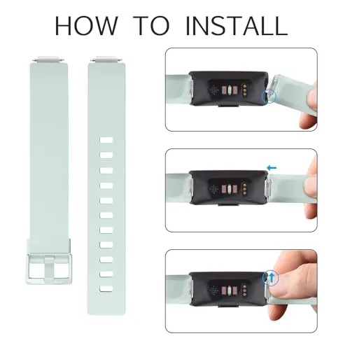 3 Pack Replacement Bands Compatible for Fitbit Inspire 2 / Fitbit Inspire HR/Fitbit Inspire/Fitbit Ace 2, Adjustable Accessory Soft Silicone Sport Wristband for Women Men