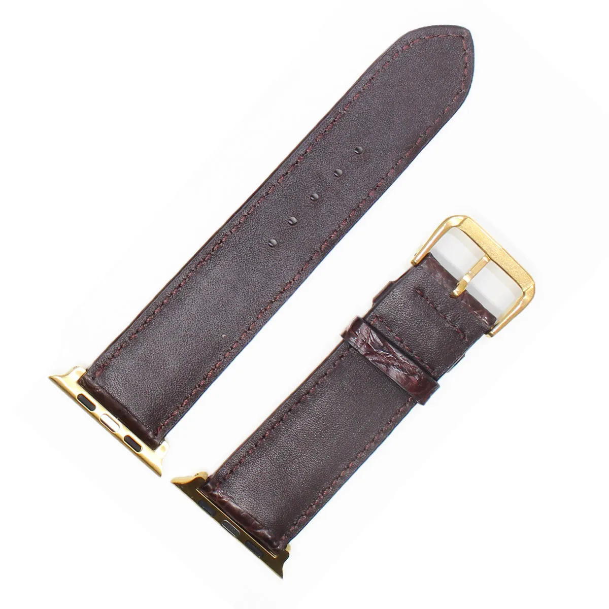 42/44mm Strap Band Genuine Alligator Crocodile Leather Apple Watch Series 1-7