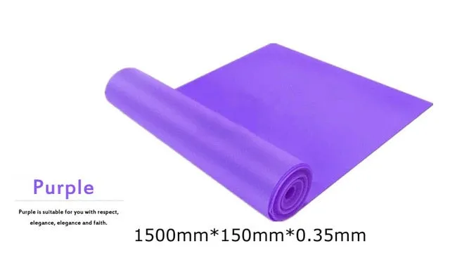 5 Colors Yoga Resistance Rubber Bands Sports Training Workout Elastic Bands Fitness Gym Equipment Crossfit Yoga Ropes Free Ship