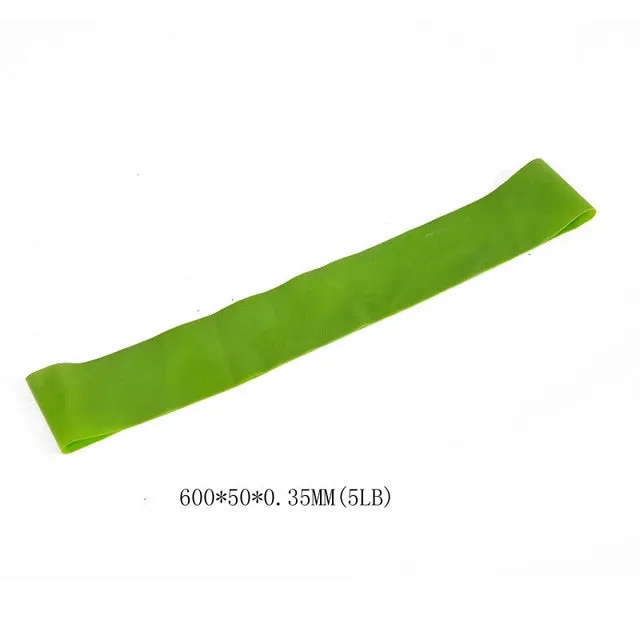 5 Colors Yoga Resistance Rubber Bands Sports Training Workout Elastic Bands Fitness Gym Equipment Crossfit Yoga Ropes Free Ship