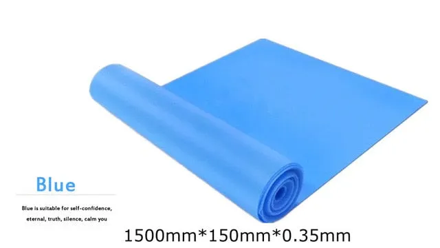 5 Colors Yoga Resistance Rubber Bands Sports Training Workout Elastic Bands Fitness Gym Equipment Crossfit Yoga Ropes Free Ship