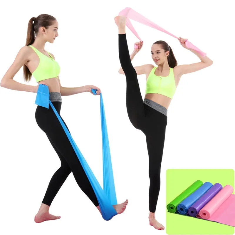 5 Colors Yoga Resistance Rubber Bands Sports Training Workout Elastic Bands Fitness Gym Equipment Crossfit Yoga Ropes Free Ship