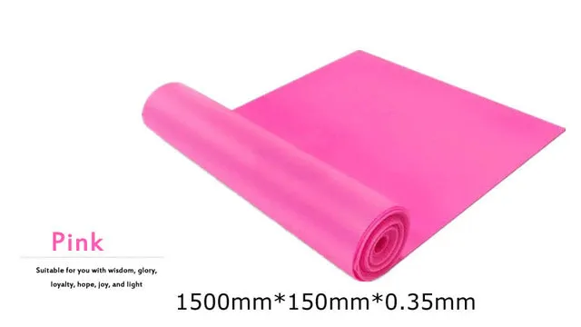5 Colors Yoga Resistance Rubber Bands Sports Training Workout Elastic Bands Fitness Gym Equipment Crossfit Yoga Ropes Free Ship