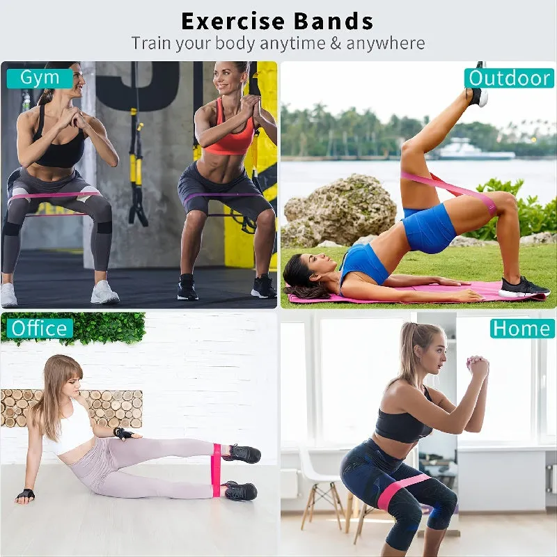 5 Piece Silicone Stretch Bands for Flexibility and Strength
