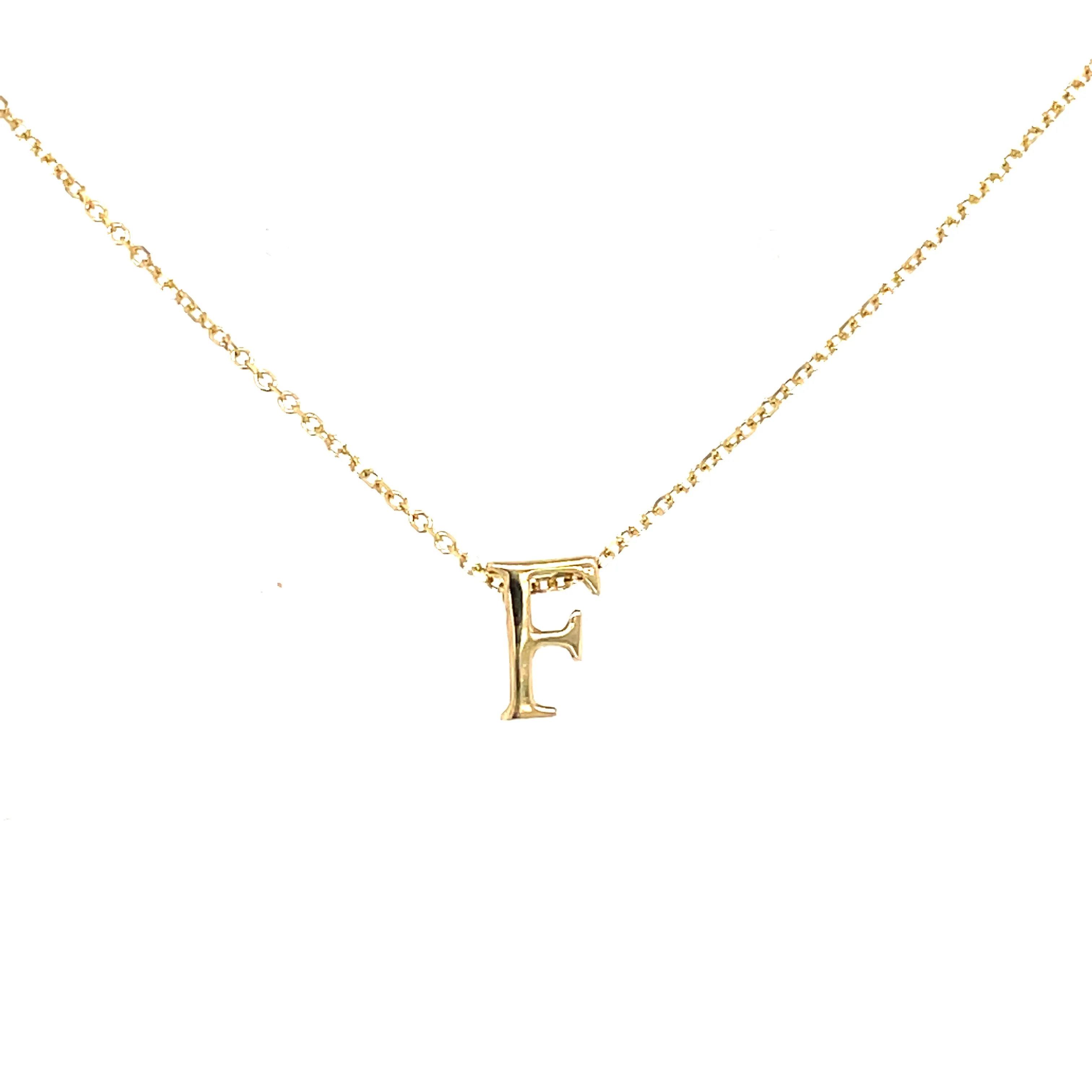 9ct Yellow Gold Initial Pendants