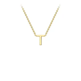 9K Gold 'T' Initial Necklace - 1.19.0169