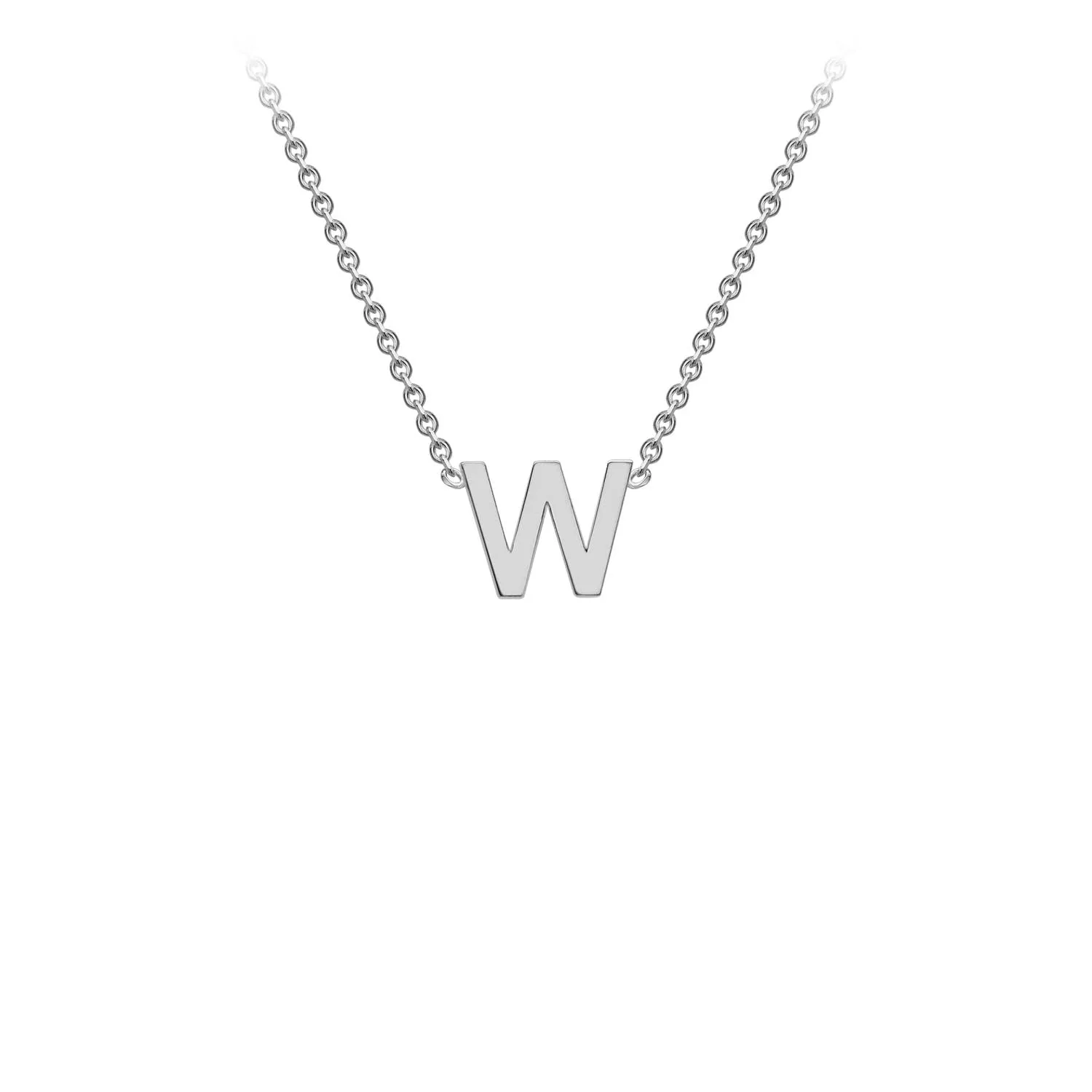 9K Gold 'W' Initial Necklace - 1.19.0172