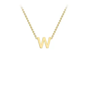 9K Gold 'W' Initial Necklace - 1.19.0172