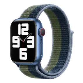 Abyss Blue Moss Sport Loop for Apple Watch