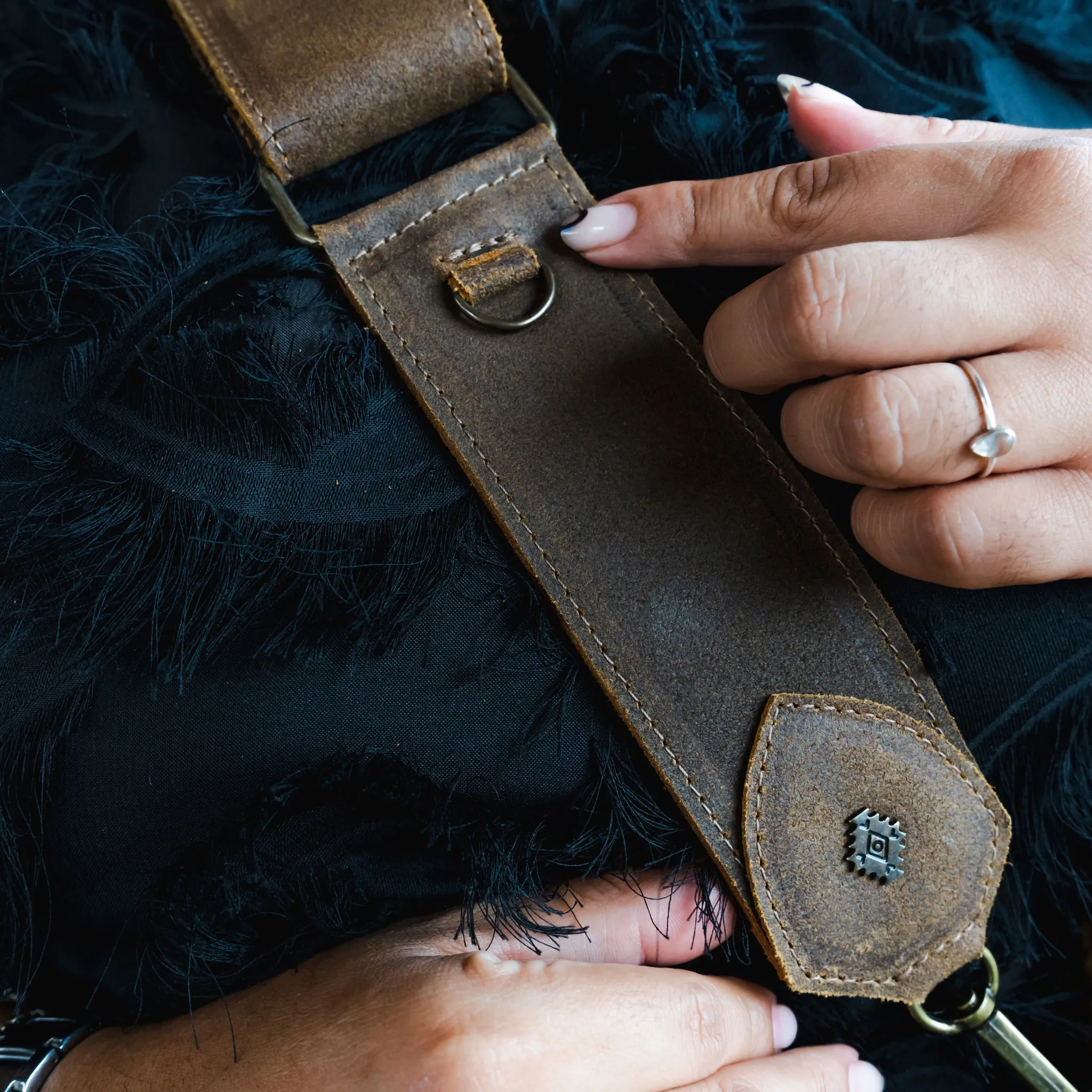 ADJUSTABLE WIDE STRAP - FULL LEATHER - TEXAS
