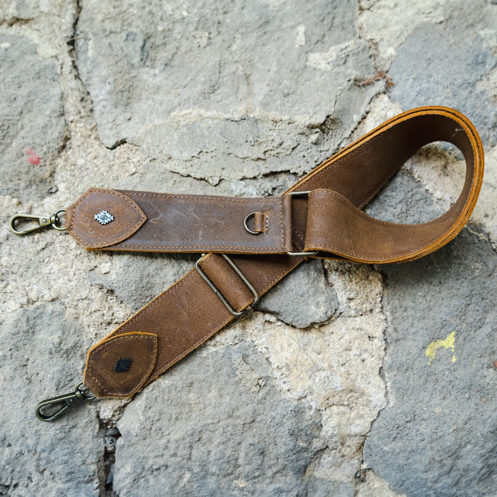 ADJUSTABLE WIDE STRAP - FULL LEATHER - TEXAS