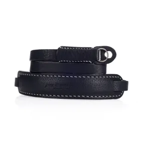 Arte di Mano Classic Neck Strap, XL, 120cm - Minerva Black with White Stitching