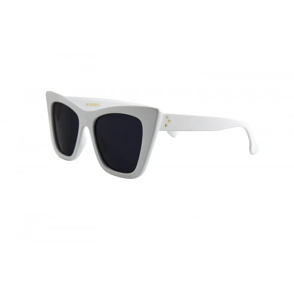 Ashbury White And Smoke Polarized Sunglasses
