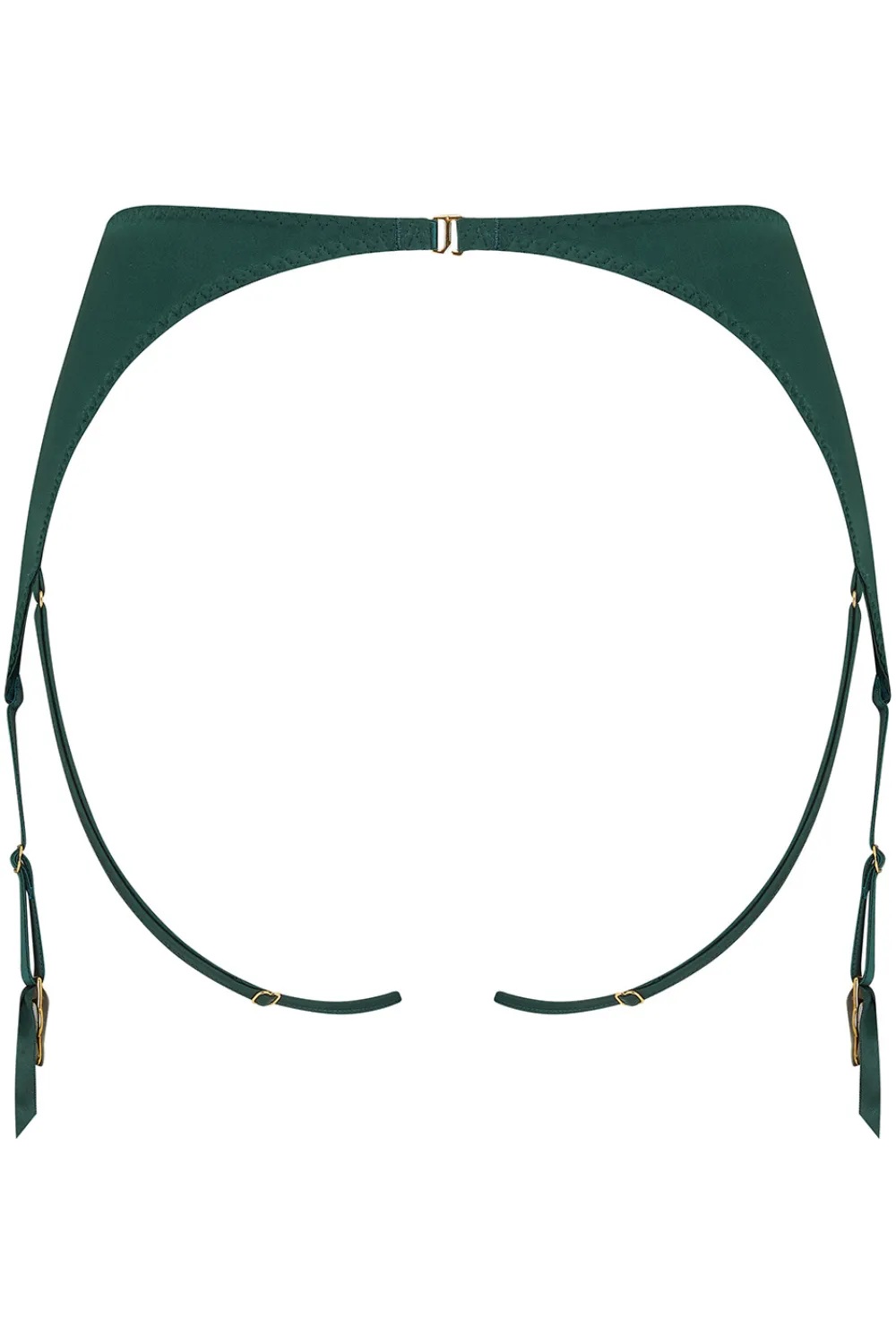Athena Open Suspender Knicker Green