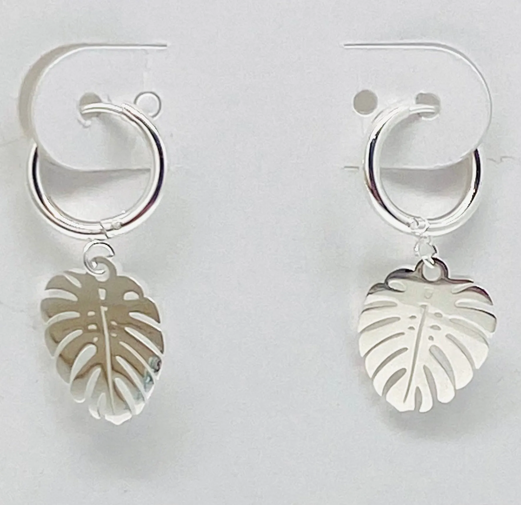 Bali Leaf Hoops ~ Salty Pendants