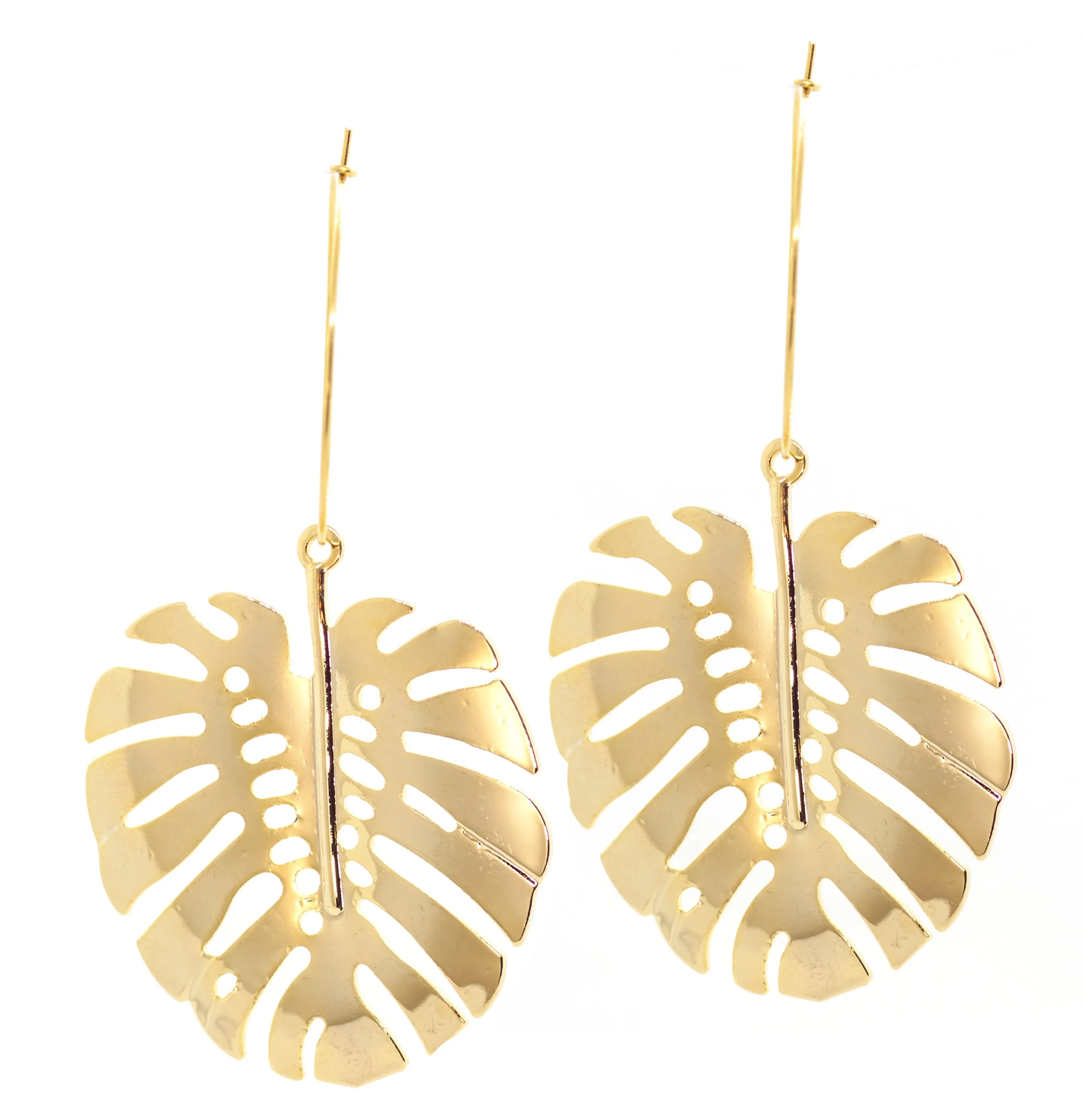 Bali Leaf Hoops ~ Salty Pendants