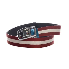 Bally Mens Belt in Red/White