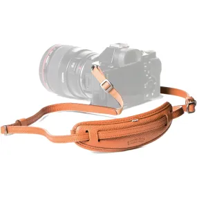 Barber Shop Leather Neckstrap "Moustache" - Grained Brown