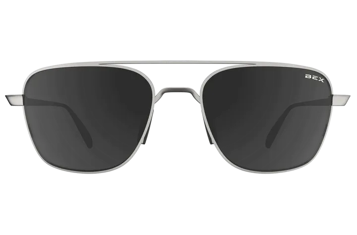 BEX Mach Matte Silver/Gray Sunglasses - S115MSG