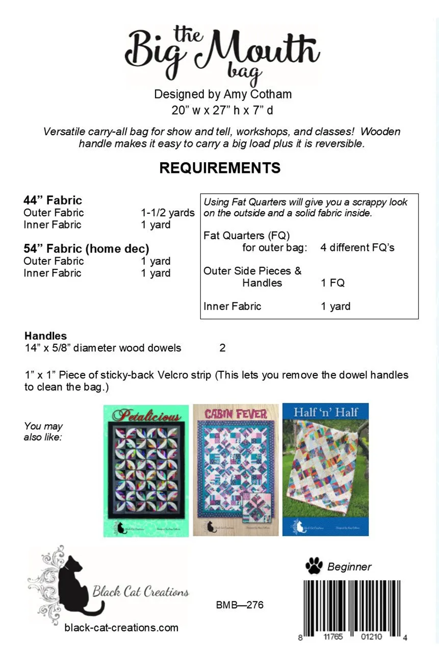 Big Mouth Bag Pattern