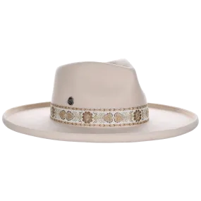 Biltmore Ladies Darlin Bone Beige Wool Felt Hat BF151
