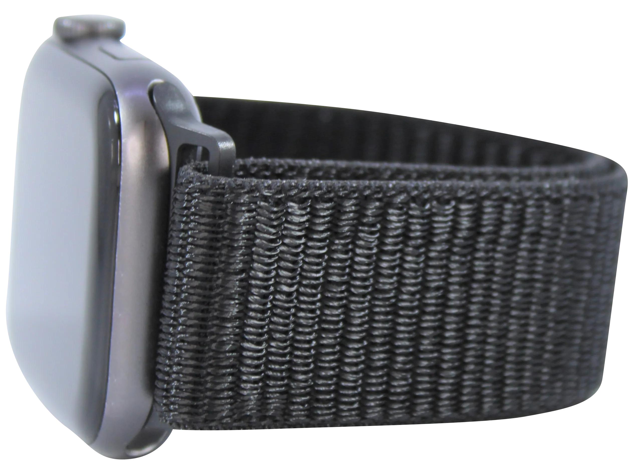 Black Nylon Loop Band for Apple Watch